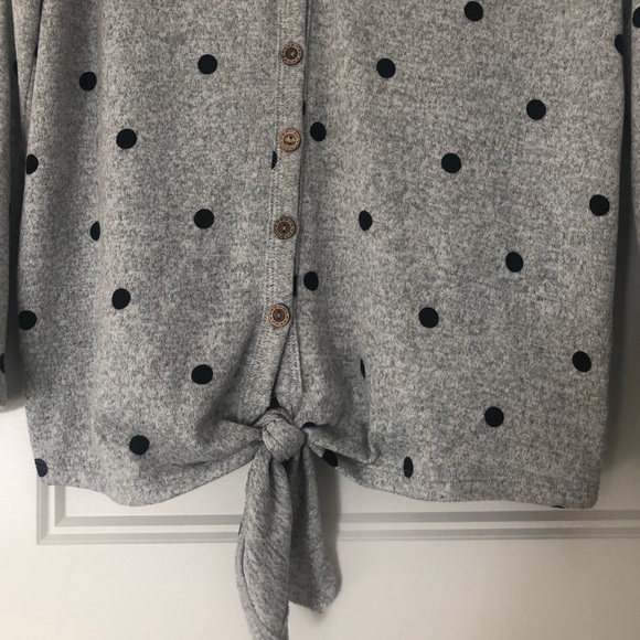 Women’s button down polka dot cardigan - Picture 3 of 6